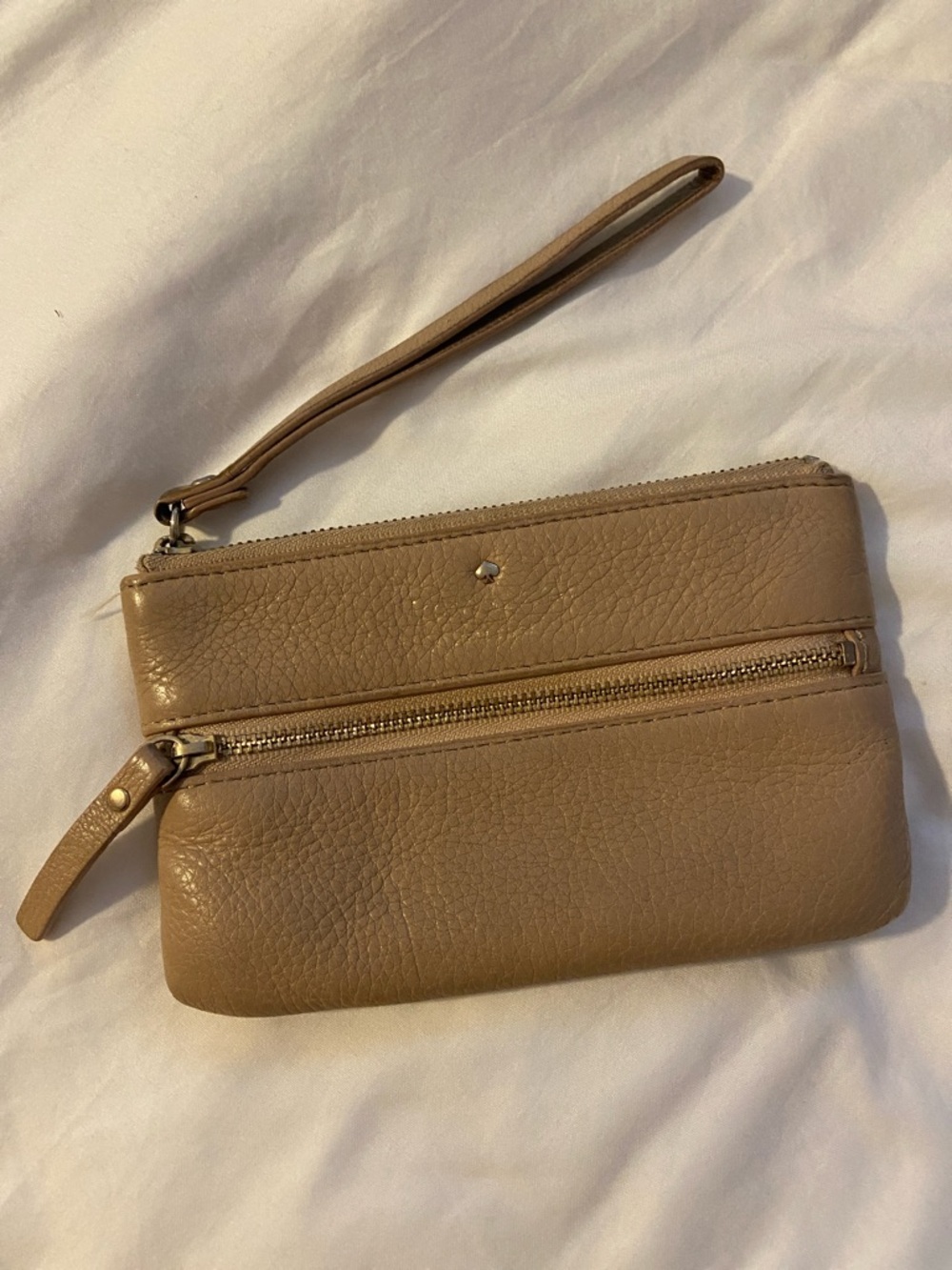 Tan Kate Spade Wristlet